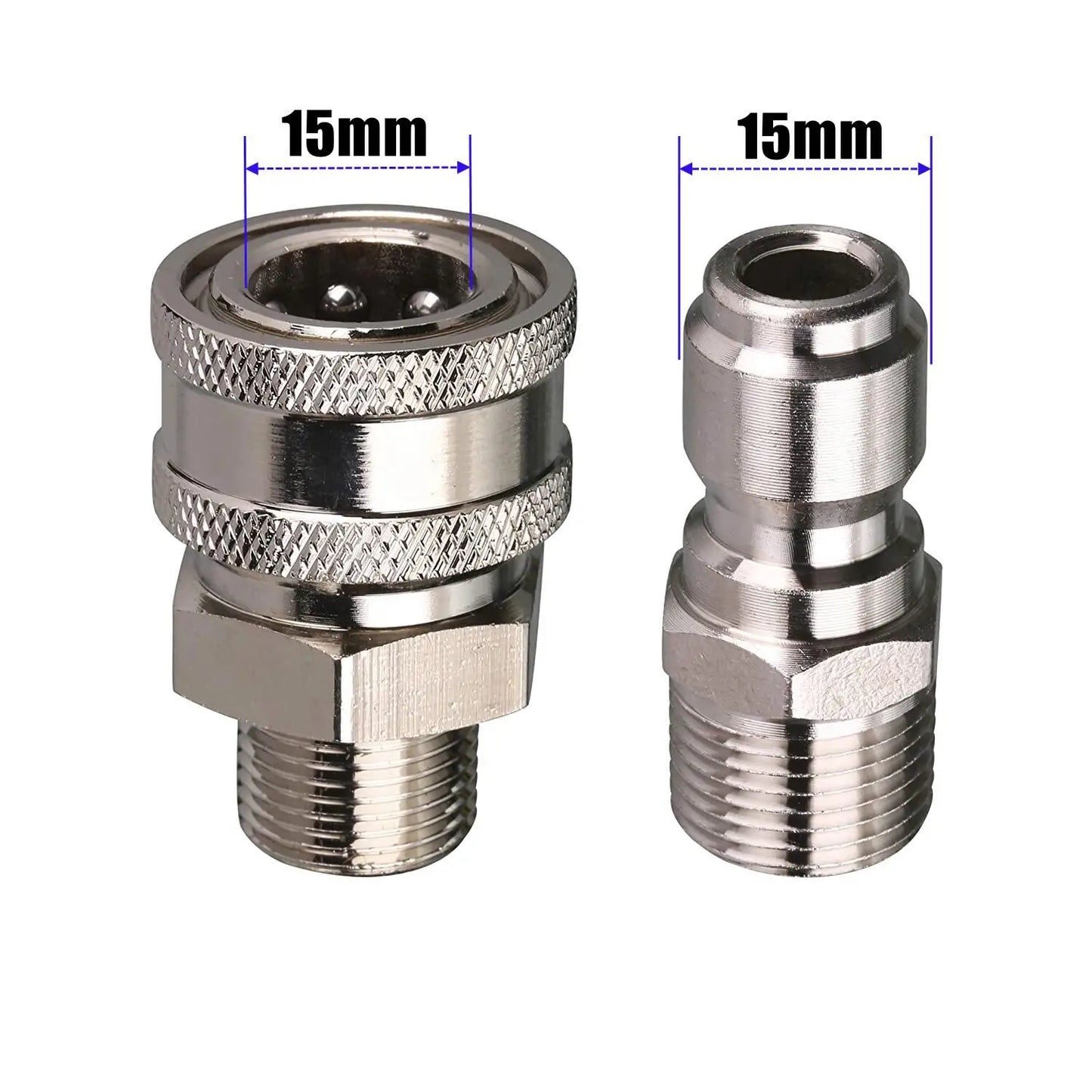 Stainless Steel Ball Valve With 3/8" Quick Connect